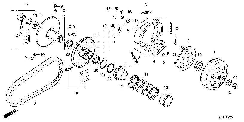 E-17 DRIVEN FACE