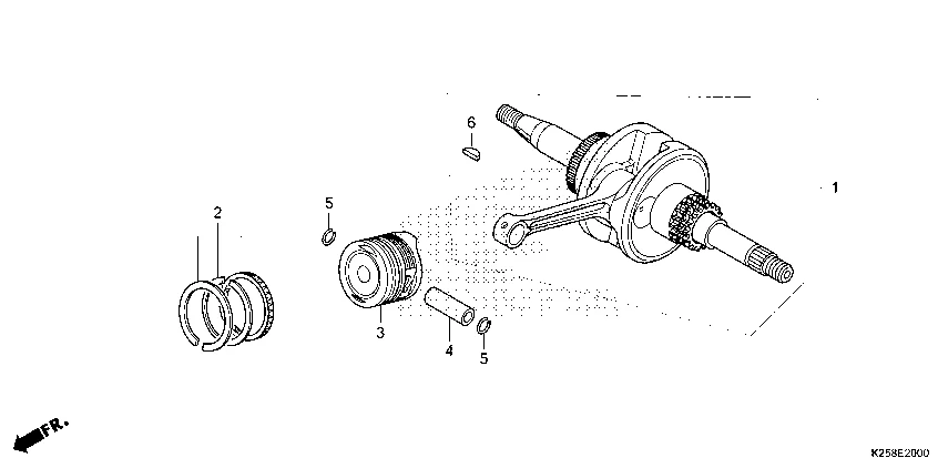 E-20 CRANKSHAFT/PISTON