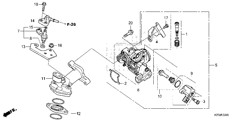 E-22 THROTTLE BODY