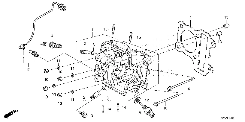 E-3 CYLINDER HEAD