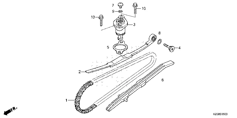 E-5 CAM CHAIN/TENSIONER