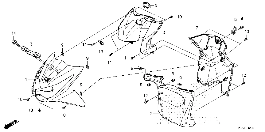 F-12 FRONT COVER/INNER COVER