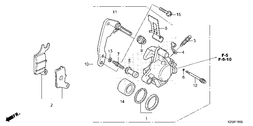 F-18 FRONT BRAKE CALIPER