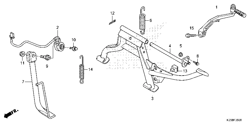 F-35 STAND/KICK PEDAL