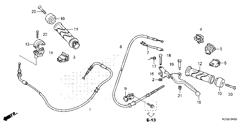 F-4 HANDLE LEVER/SWITCH/CABLE