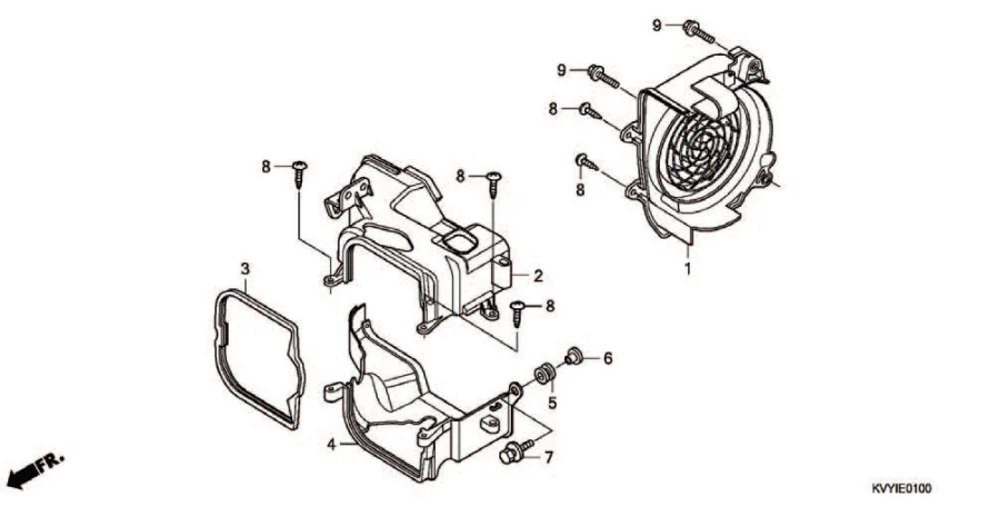 E-1 SHROUD / FAN COVER