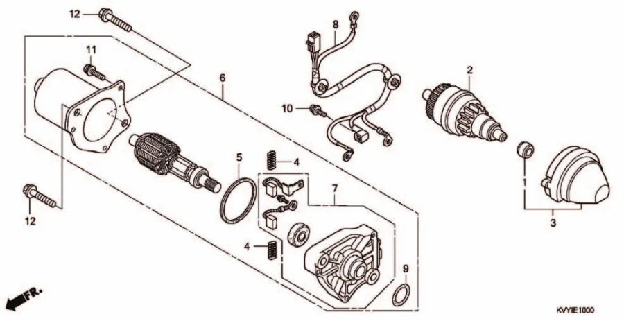 E-10 STARTING MOTOR