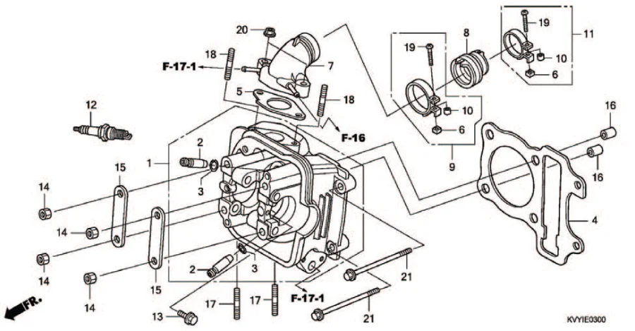 E-3 CYLINDER HEAD