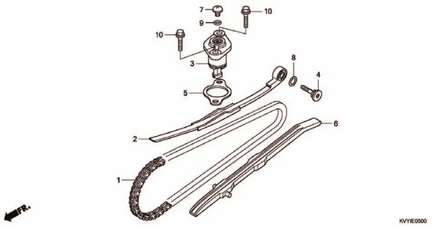 E-5 CAM CHAIN / TENSIONER