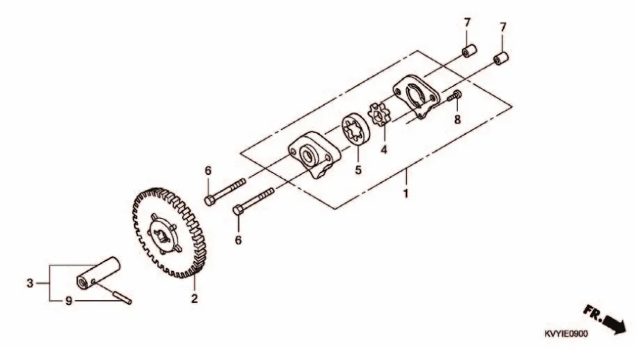 E-9 OIL PUMP
