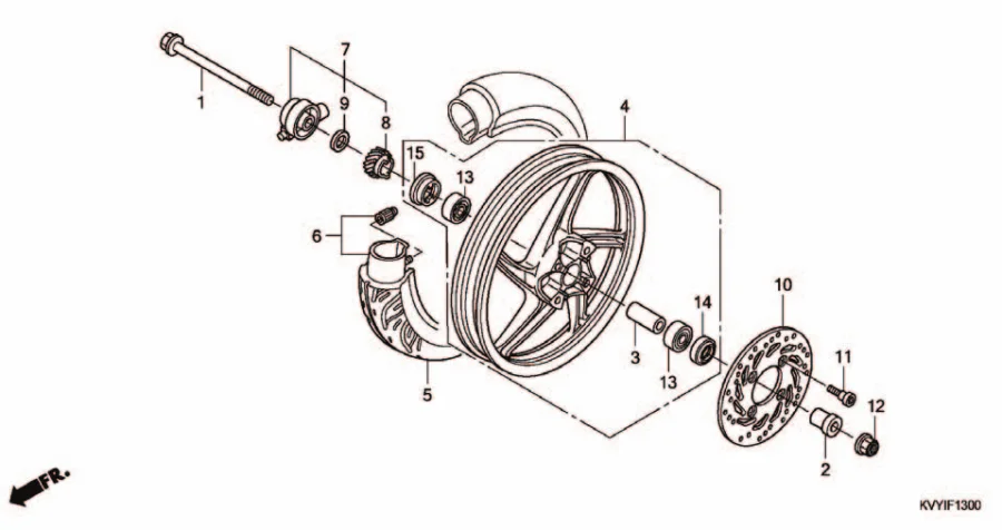 F-13 FRONT WHEEL