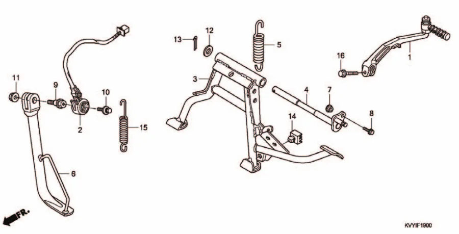 F-19 STAND / KICK ARM