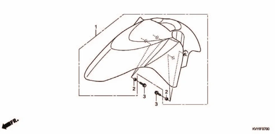 F-7 FRONT FENDER